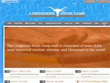 Tablet Screenshot of longhornswimcamp.com
